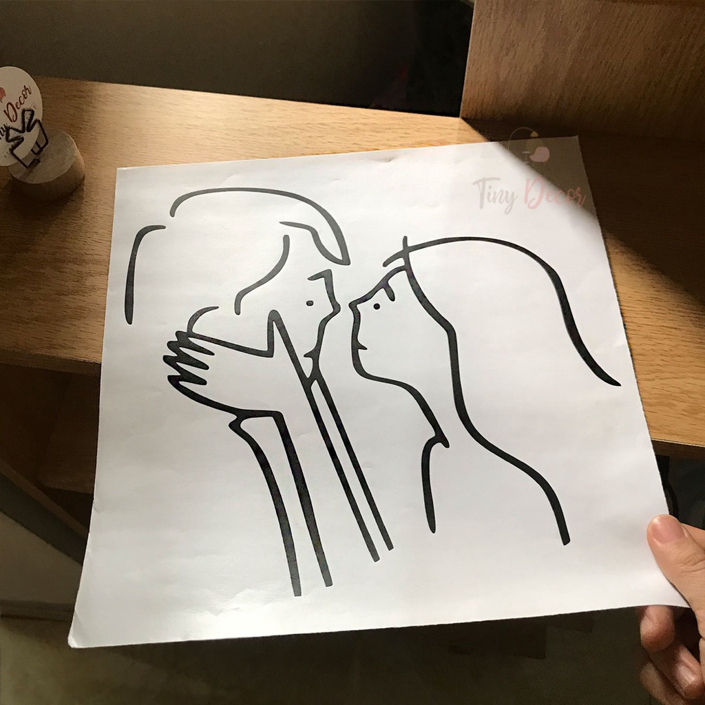 Sticker Dán Tường, Decal Dán Tường Couple