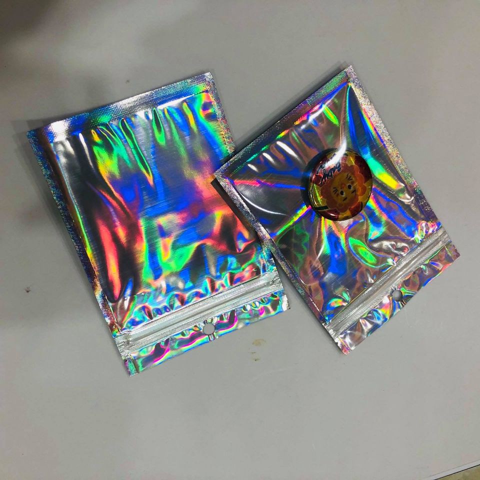 20 Túi zip hologram trơn - Túi zipper trang trí chuyên dụng