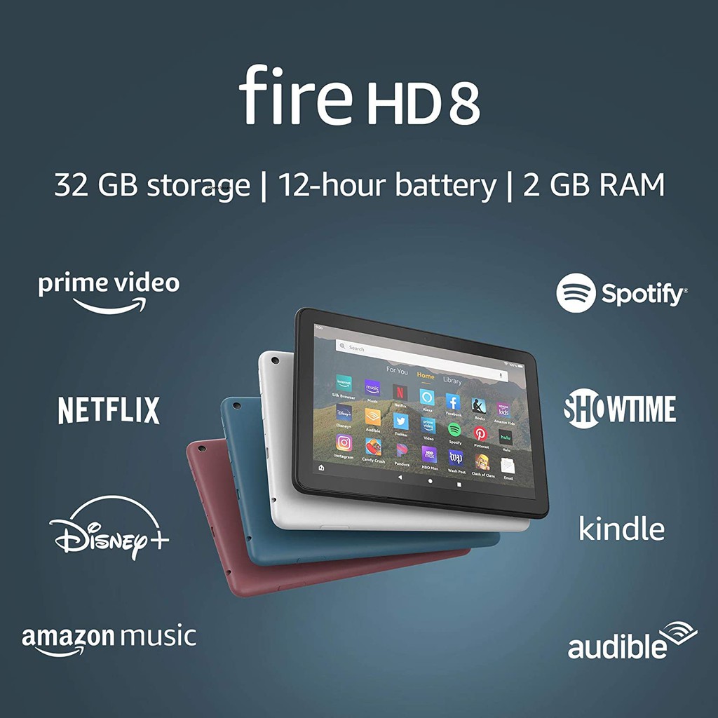 [Mã 159ELSALE hoàn 7% đơn 300K] Máy tính bảng Amazon Fire8 tablet HD8" IPS 32GB 2020