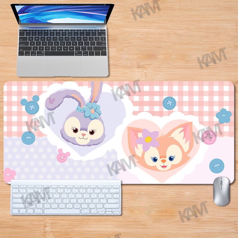 Tấm Lót Chuột Và Bàn Phím Cỡ Lớn 800Mm X 300Mm Chống Thấm Nước In Họa Tiết StellaLou Dễ Thương Trang Trí Phòng / Văn Phòng