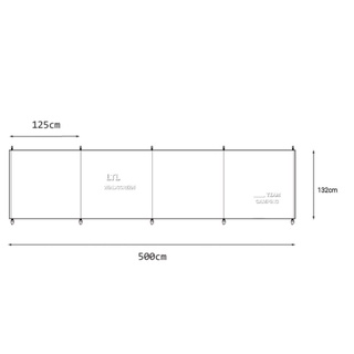 Tường chắn gió 5m* cao 1,32m WINDSCREEN