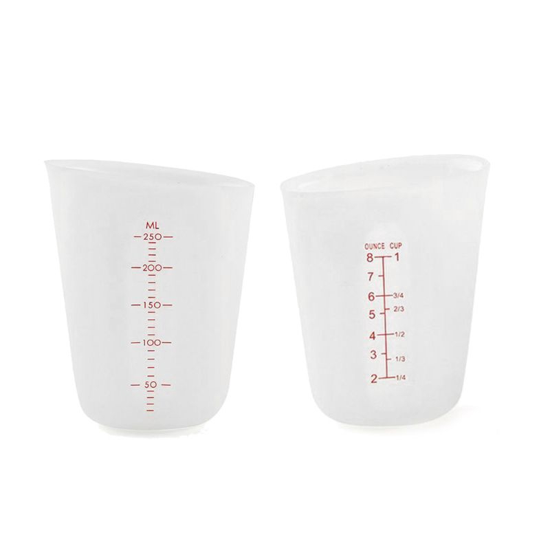 Cốc Đo Lường Trang Sức Bằng Silicon Dung Tích 250ml 500ml