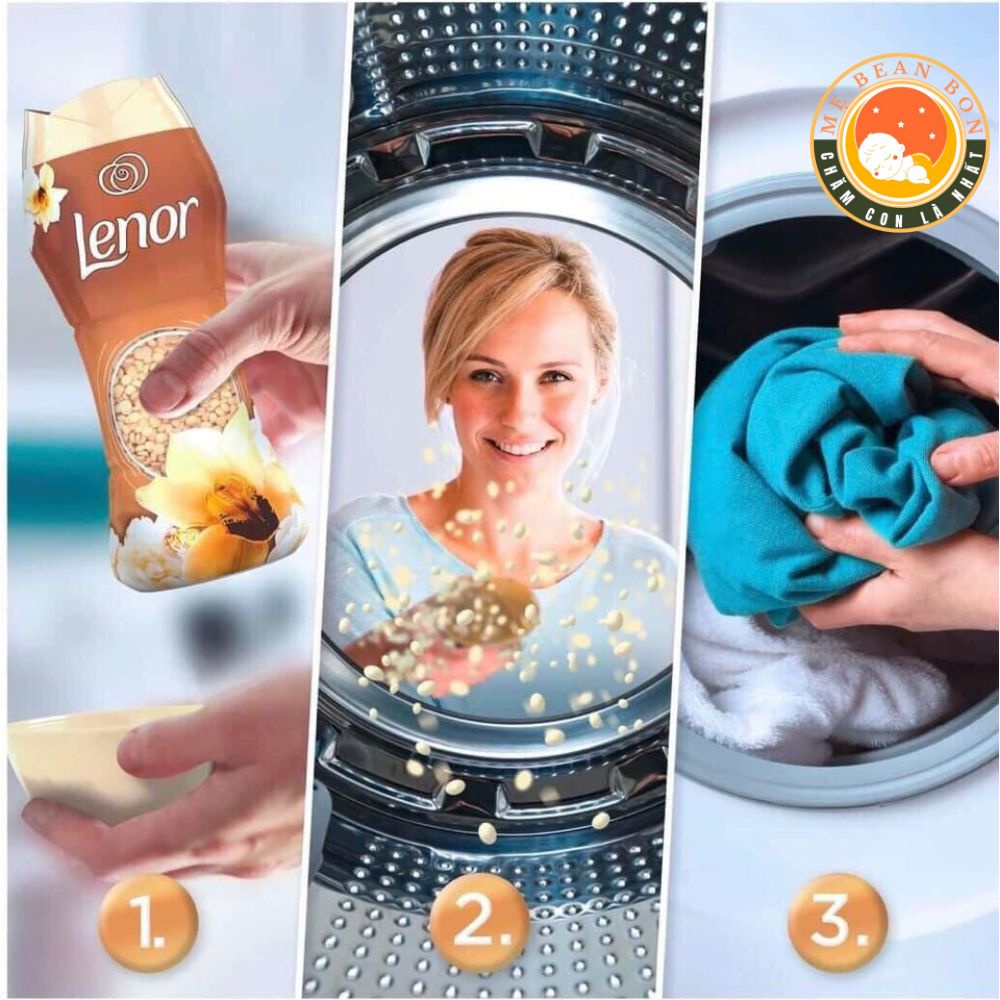 Viên xả vải LENOR Đức 210 g khô hương nước hoa giúp mềm vải quần áo mà còn lưu lại mùi thơm lâu như hương nước hoa