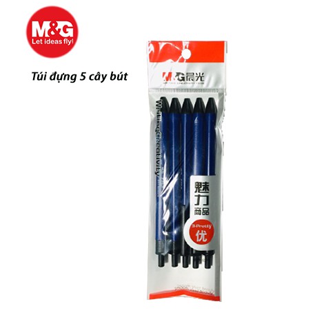 Bút bi dầu TR3, mực đậm 0.7 chính hãng M&G