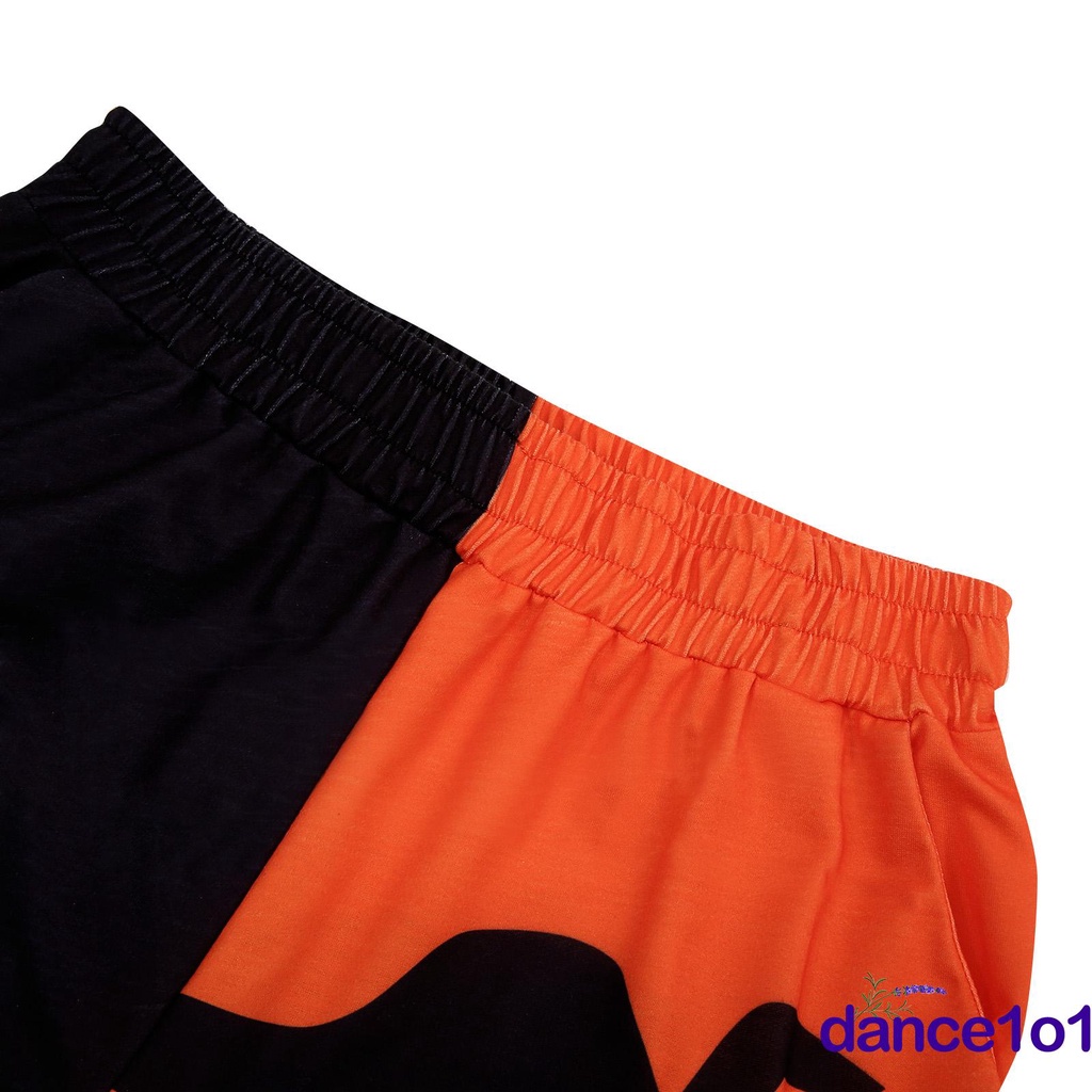 Quần Dài Nữ Lưng Cao In Hình Ma Halloween Cá Tính