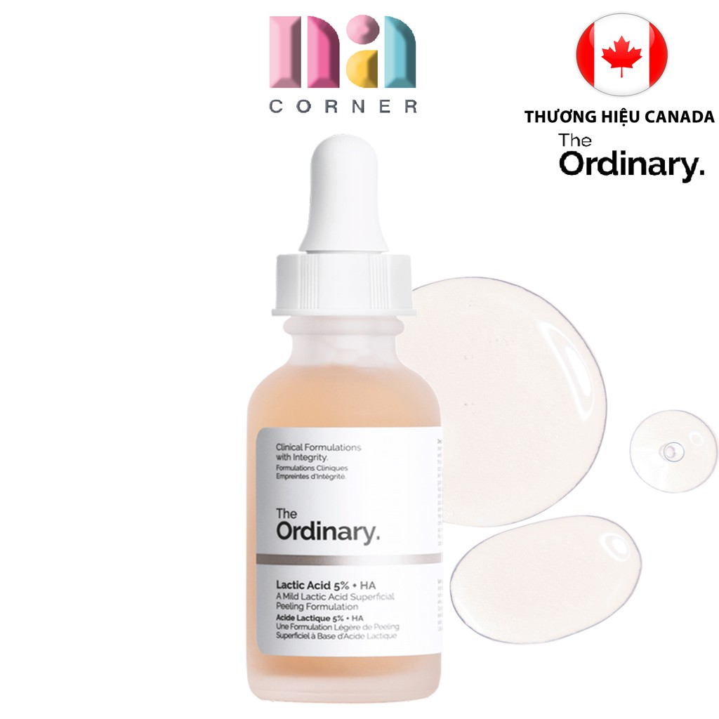 Tẩy tế bào chết hóa học 5% AHA The Ordinary Lactic Acid 5% + HA 30ml