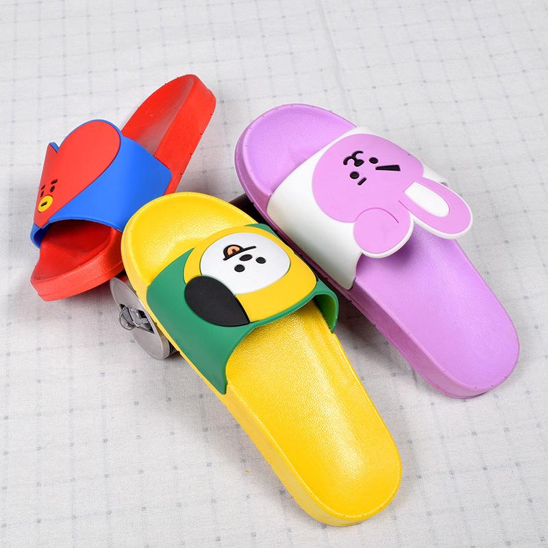 Dép Xỏ Ngón Đi Trong Nhà Họa Tiết Hoạt Hình Bt21 Dễ Thương