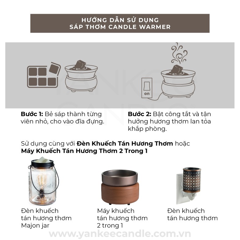 Sáp thơm Candle Warmer - sáp đậu nành hữu cơ