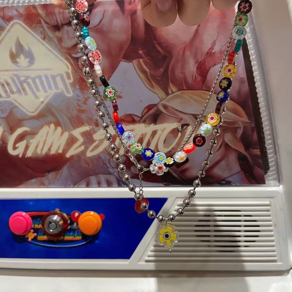 Set 3 vòng cổ thép titan Y2K thời trang dành cho nữ