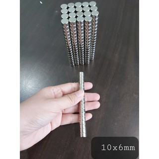 Nam châm viên 10x6mm - 1 set 20 viên