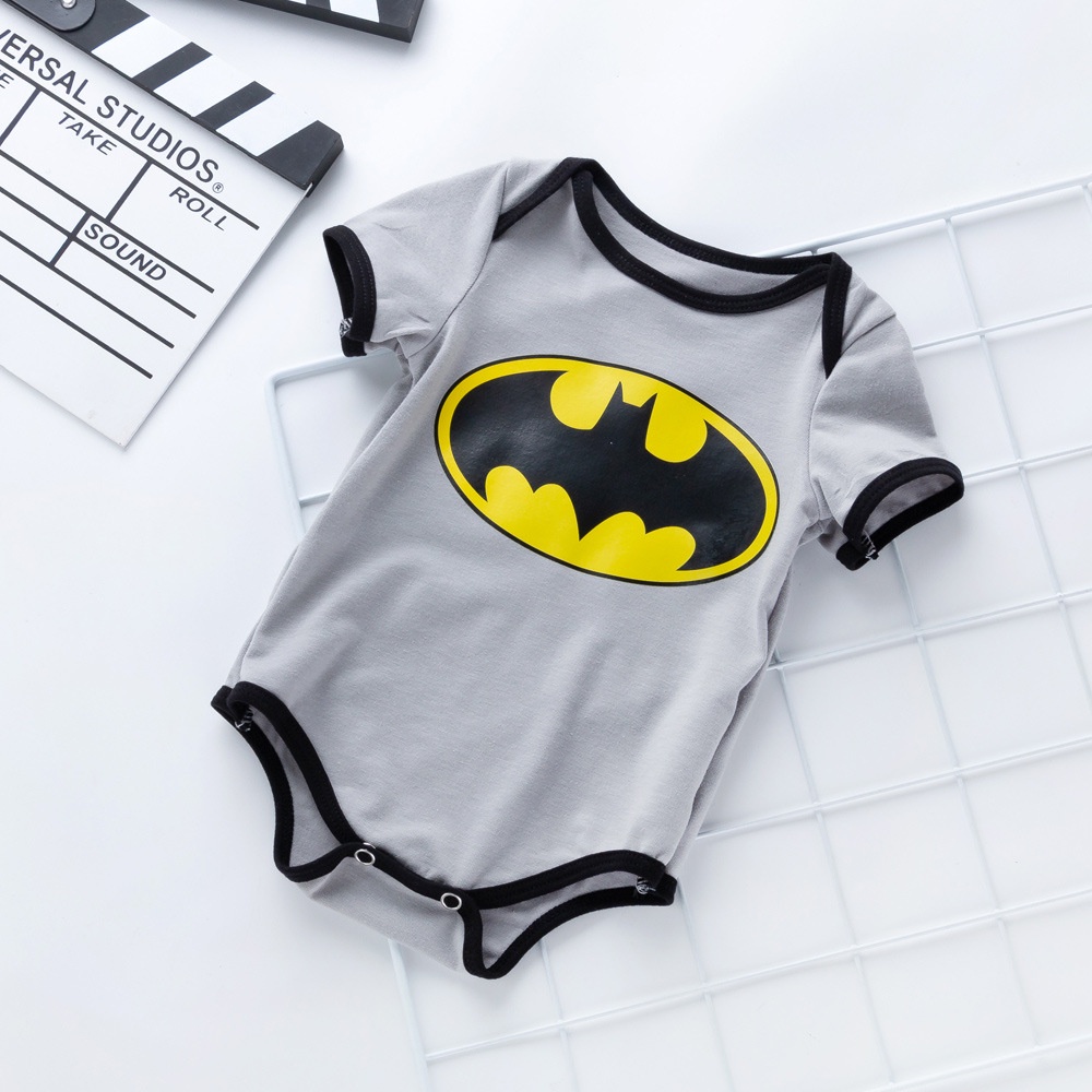 Áo liền quần NgắN Tay, HọA TiếT HoạT HìNh Cho Bé Trai / GáI (0 -