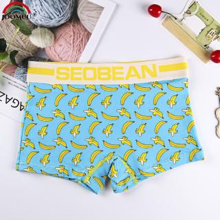 Quần Lót Boxer Vải Cotton In Hoạt Hình Dễ Thương Cho Nam Và Nữ