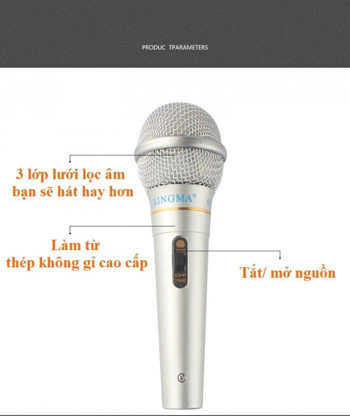 Micro, Micro Karaoke Mic Giá Rẻ - Micro Karaoke XINGMA AK-319 Hát Cực Hay, MICRO CÓ DÂY loại tốt, chất lượng CAO