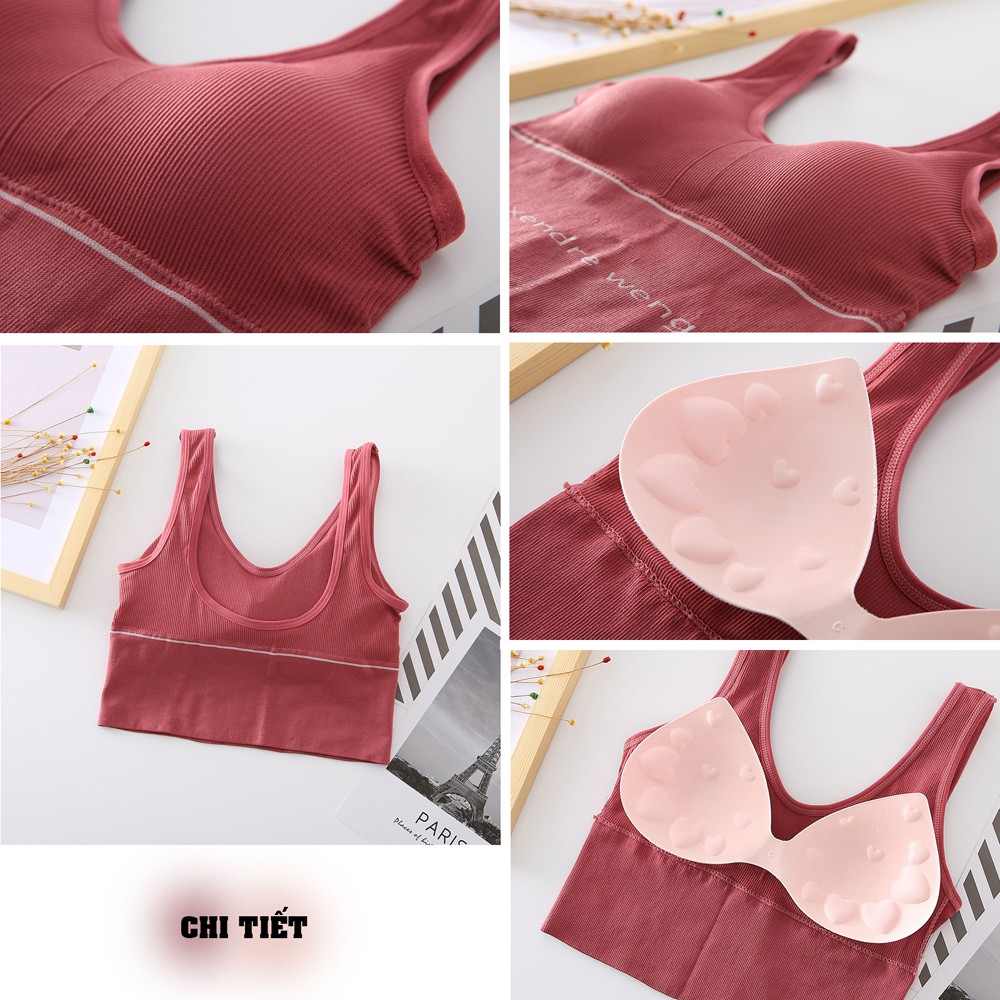 Áo Tập Gym Yoga Bra Big Size To Phối Chữ