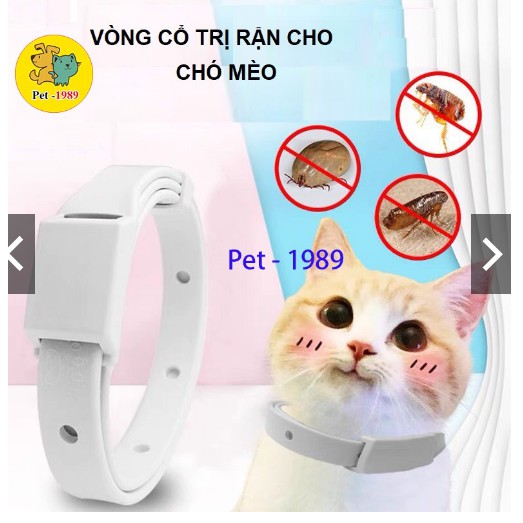 Vòng cổ chống ve rận bọ chét chó mèo cao cấp - kháng nước
