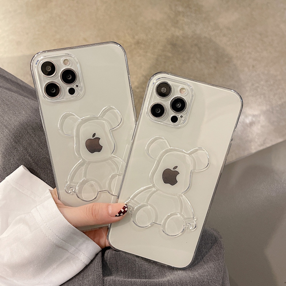 3D KAWS Bear Tide Brand Phone Case for IPhone 11 Case 7Plus 8Plus XR 13 12 Pro Max Ultra Slim Fit Shockproof Soft TPU Shell | BigBuy360 - bigbuy360.vn
