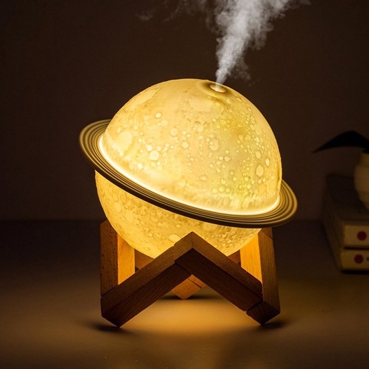 Máy Khuếch Tán Tinh Dầu Mặt Trăng Máy Xông Tinh Dầu Mặt Trăng Tạo Ẩm Phun Sương Tỏa Hương, Trang Trí  Cho Phòng Ngủ