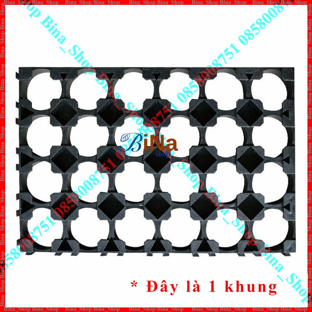 [2 cái] Khung pin 18650 3x5, 3x6, 4x5, 4x6 (tự chọn)