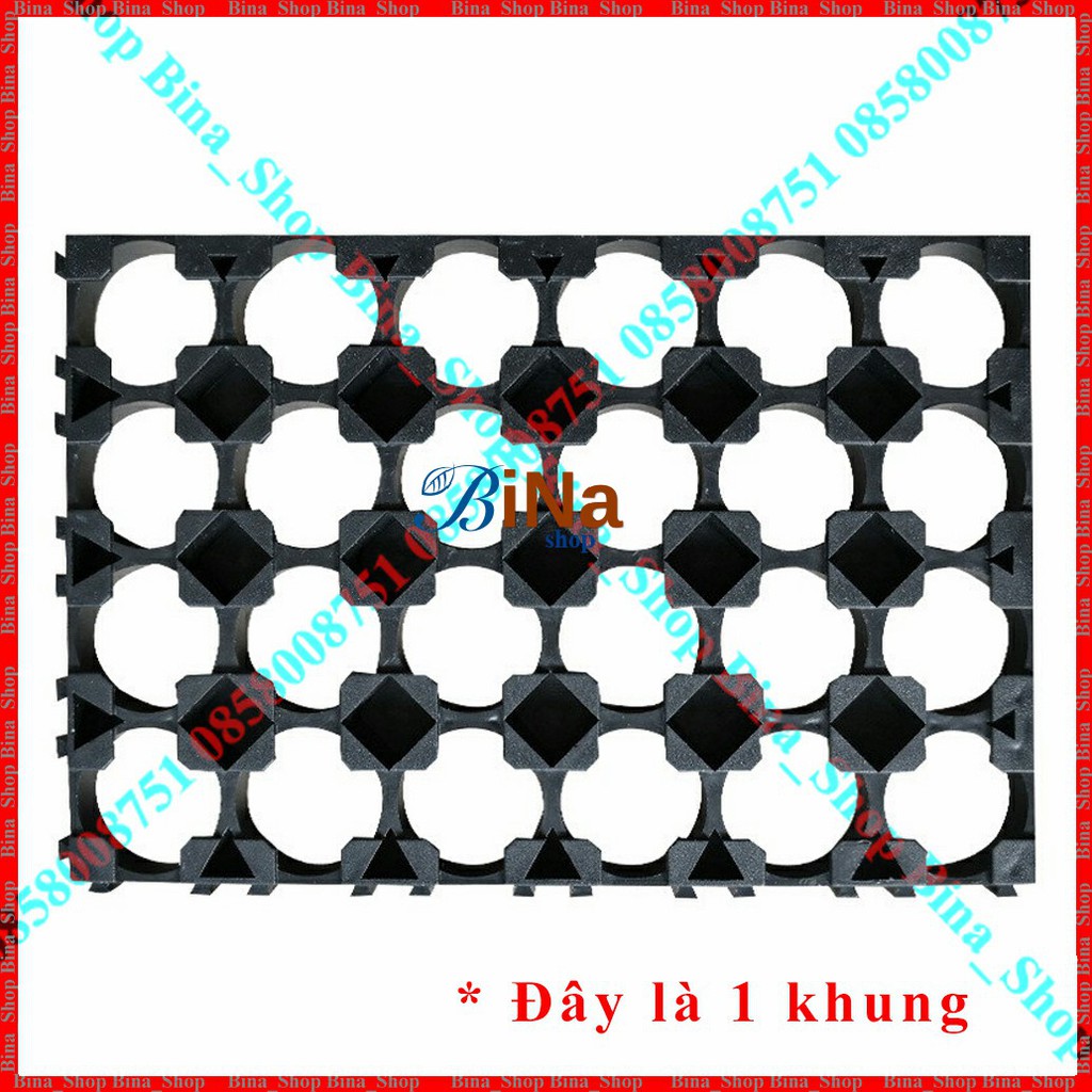 Khung gắn pin 4x6 Khay giá đỡ pin 18650 4S 6P