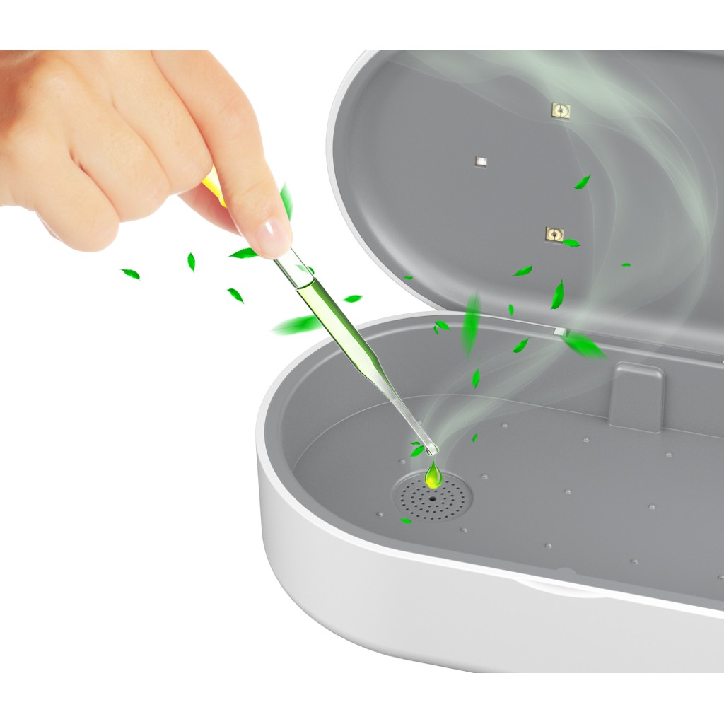 Hộp diệt khuẩn, khử trùng UVC Điện Quang tích hợp sạc không dây ĐQ BOX01 02UV 15FWC