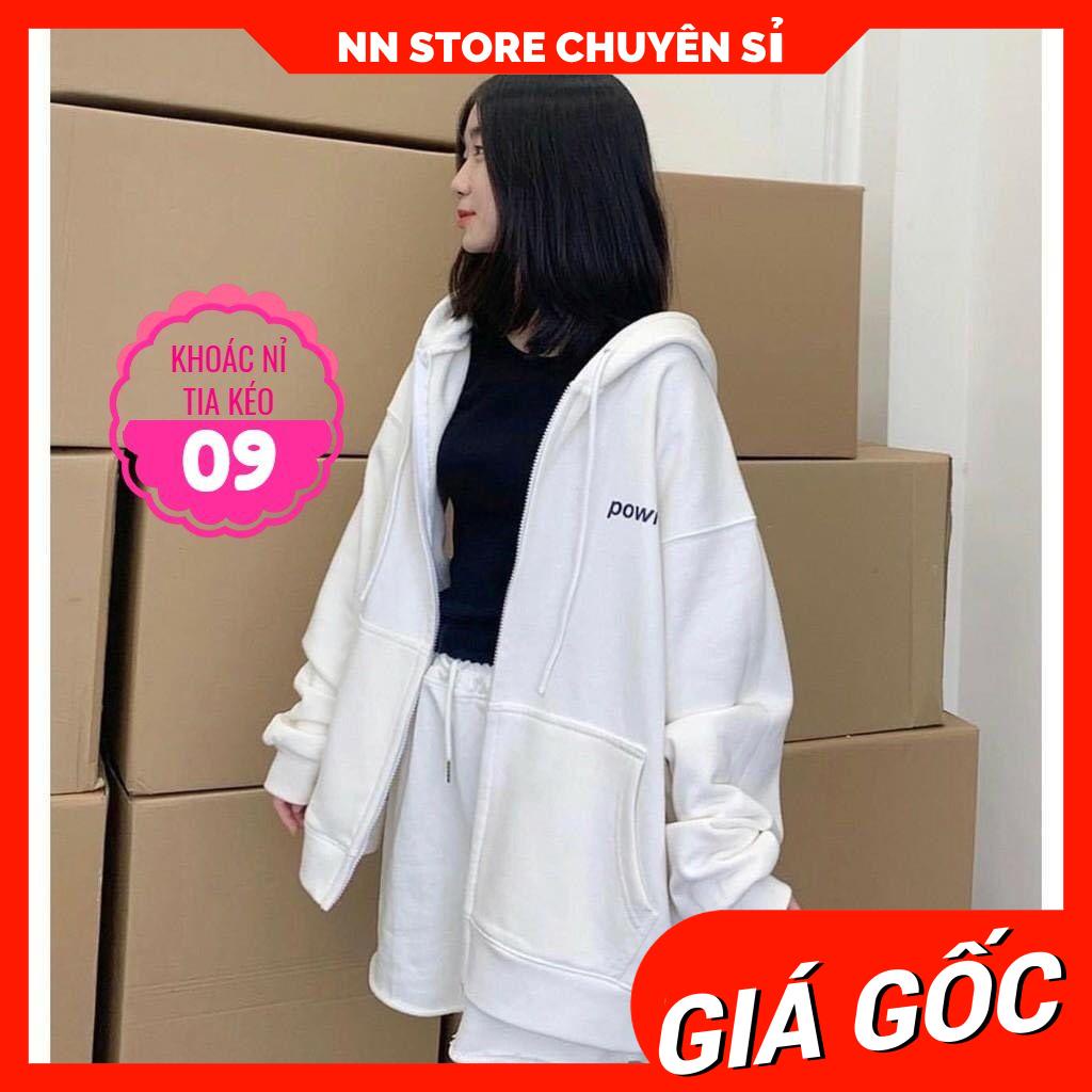 ÁO KHOÁC NỈ SIÊU XINH AKN09 ⚡ẢNH THẬT⚡ ÁO NỈ DÂY KÉO ⚡ ÁO KHOÁC IN CHỮ