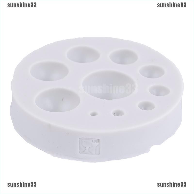 Khuôn silicone làm bánh kẹo / xà phòng hình tròn tiện dụng