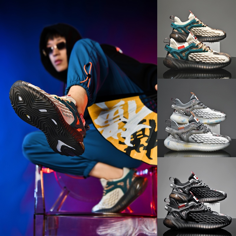 Giày Thể Thao Chạy Bộ Dạng Lưới Thoải Mái Hợp Thời Trang Phong Cách Hàn Quốc Cho Nam