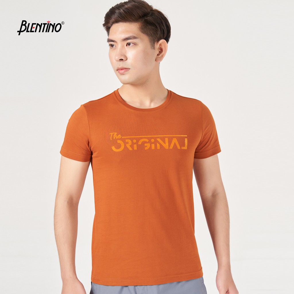 Áo Thun Nam Blentino , Chất liệu cotton cao cấp , Công nghệ in nhung trẻ trung TS20203