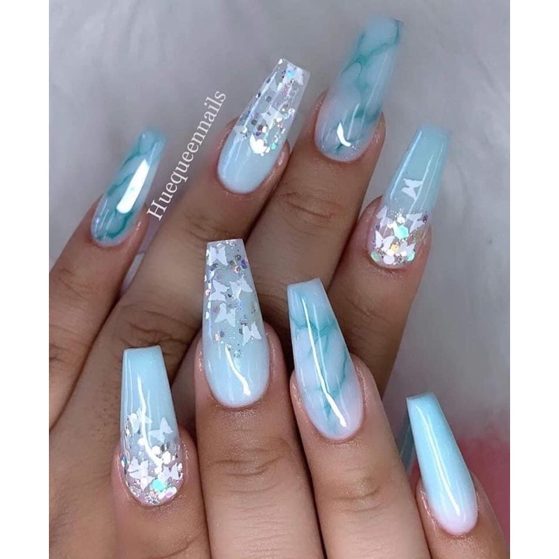 SET BƯỚM 🦋 - SET LÁ THÔNG  - SET SAO 4 CÁNH ✨ TRANG TRÍ NAILS 12 MÀU