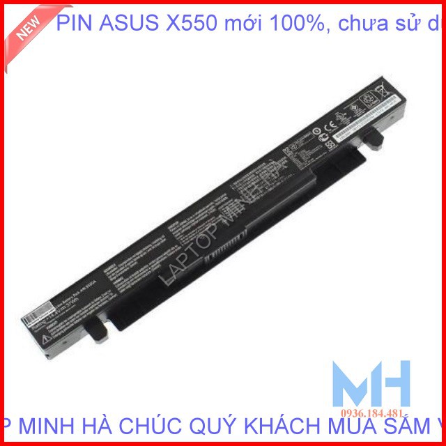 Pin laptop Asus X450 X550 X550CA A41-X550 A41-X550A A450 A550 F450 K450 K550 loại tốt