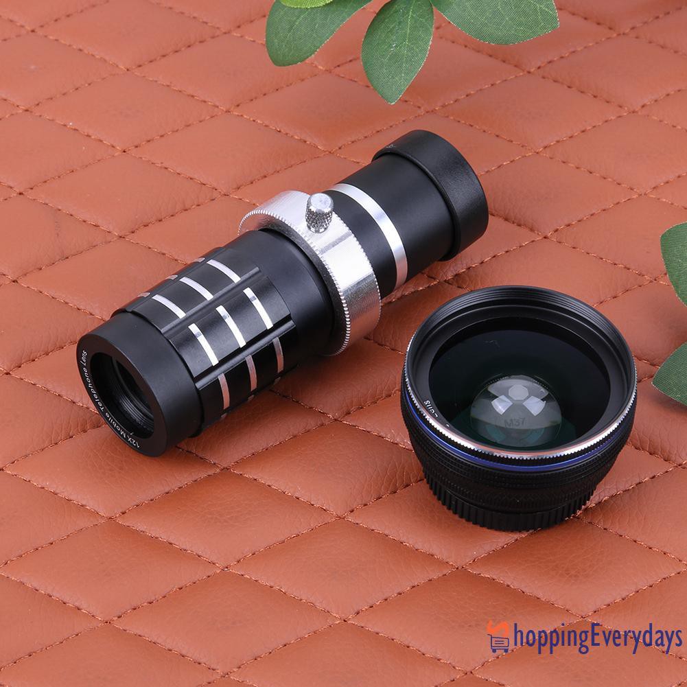 SV Bộ Ống Kính Chụp Xa 12x + Giá Đỡ Cho Điện Thoại