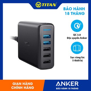 Sạc Anker PowerPort Speed 5 A2054 - 2 cổng, 63W