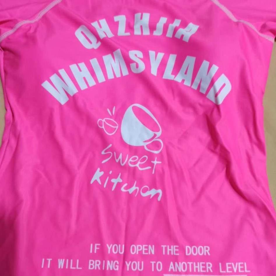 Áo bơi nữ dài tay thun lạnh đẹp màu hồng phong cách thể thao hàn - ảnh thật 👙 sexy  ཾ ' ་ | BigBuy360 - bigbuy360.vn