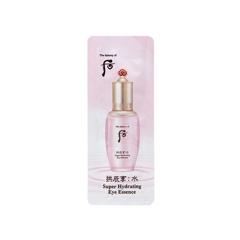 Gói tinh chất dưỡng mắt Whoo Super Hydrating Eye Essence giúp cấp nước giảm nhăn giảm thâm hiệu quả cho vùng da mắt 1ml