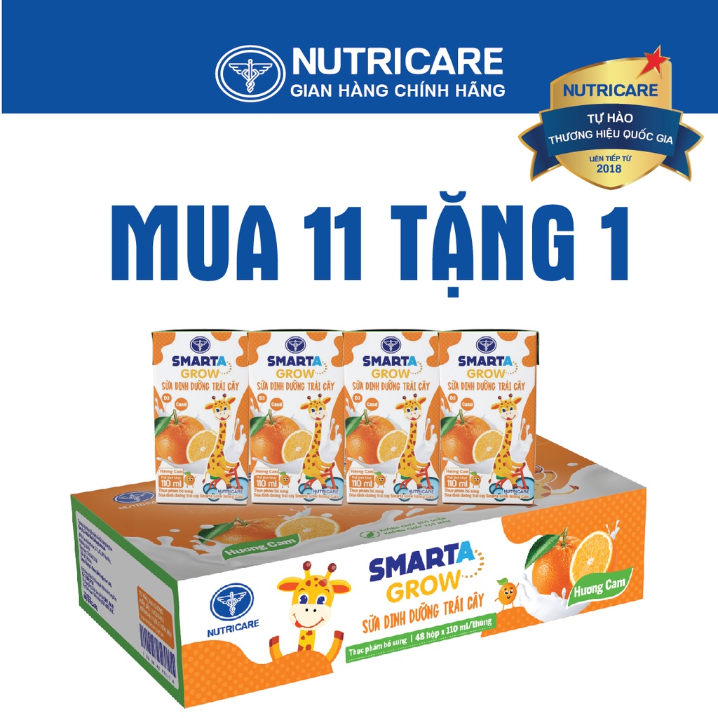 Sữa nước Nutricare Smarta Grow vị cam