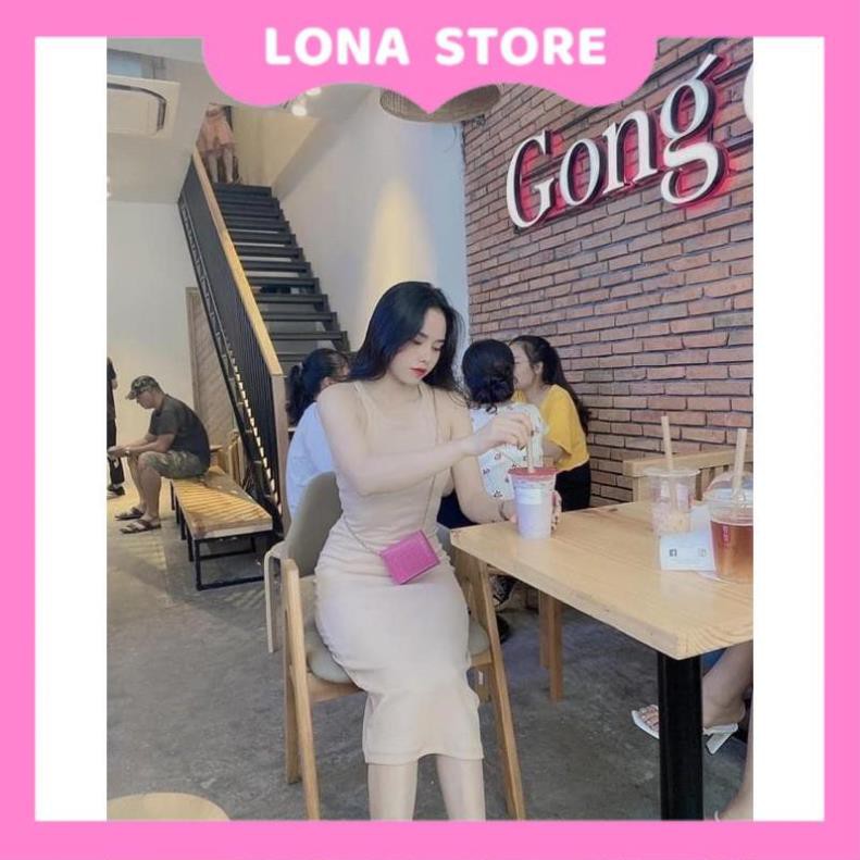 Đầm Ôm Sát Nách, Váy Body Nữ 3 Lỗ Siêu Mát Cotton Siêu Đep Thời Trang Cực Kỳ Dễ Phối Đồ LONA STORE
