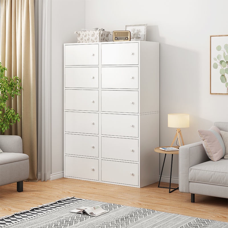 Tủ quần áo đơn giản cho phòng ngủ, kệ ngăn kéo đơn giản hiện đại cho phòng khách dựa vào tường