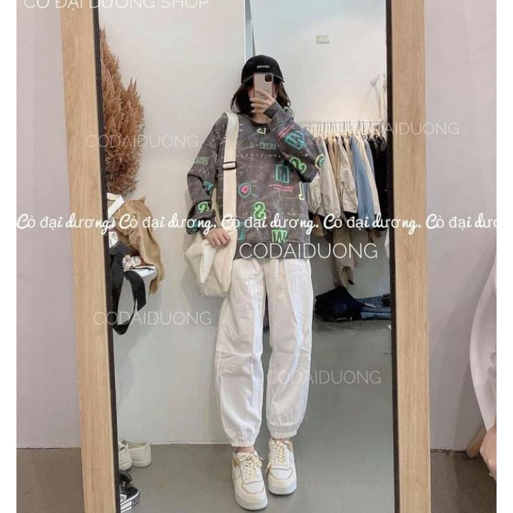 [Rẻ Vô Địch] Áo swt nỉ cổ tròn cotton tay bồng ------- ÁO Nỉ LOANG CHỮ - MẶT CƯỜI | BigBuy360 - bigbuy360.vn