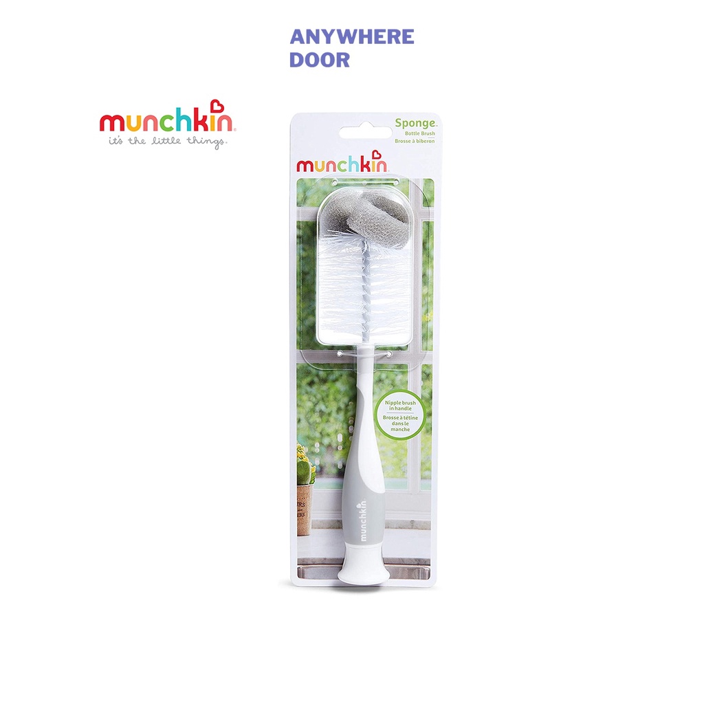 Cọ bình sữa có mút Munchkin  2 trong 1