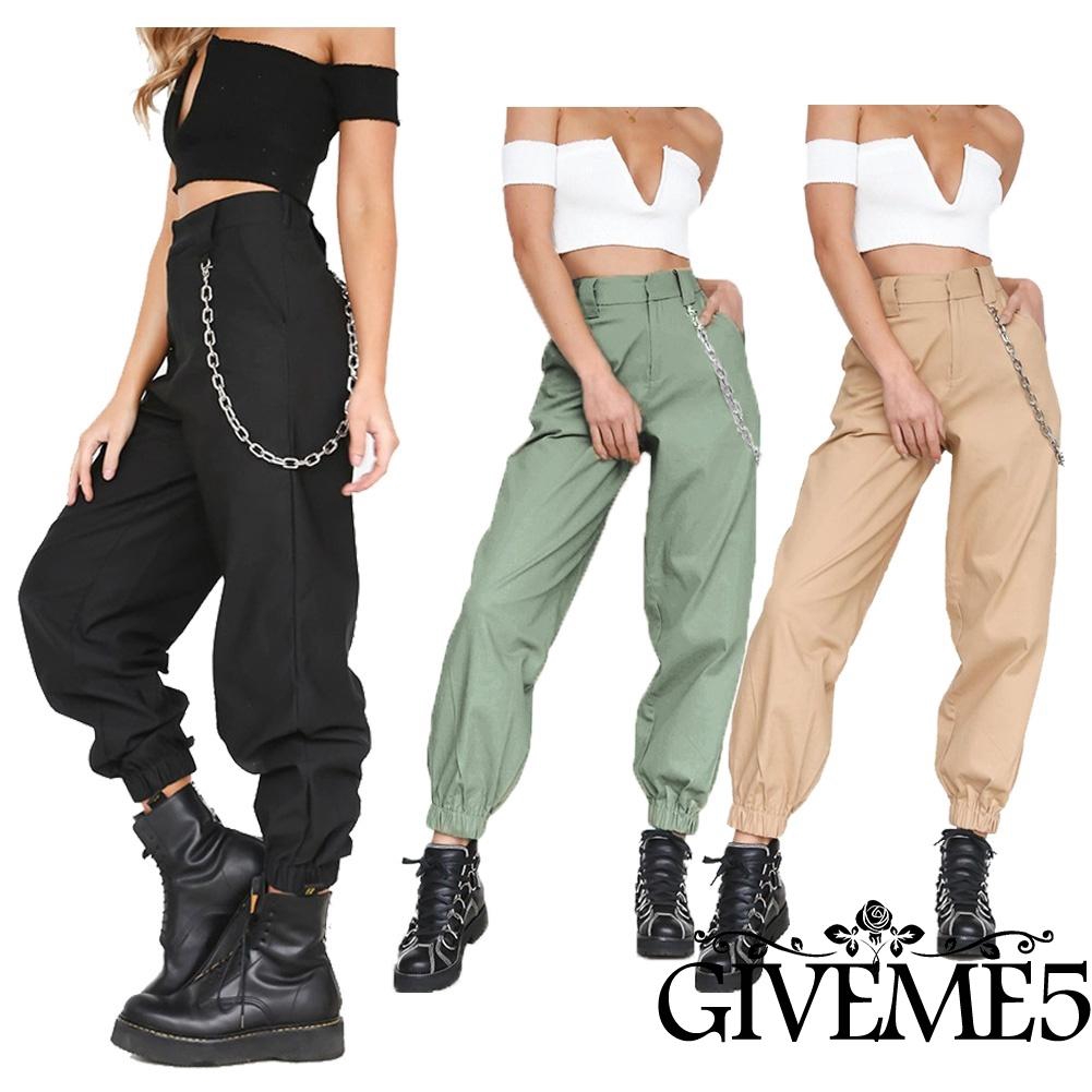 Quần Jogger lưng cao thời trang cho nữ