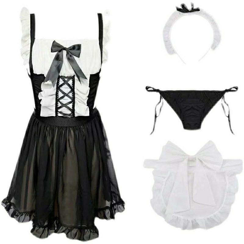 Đồ ngủ Cosplay sexy giúp việc quyến rũ