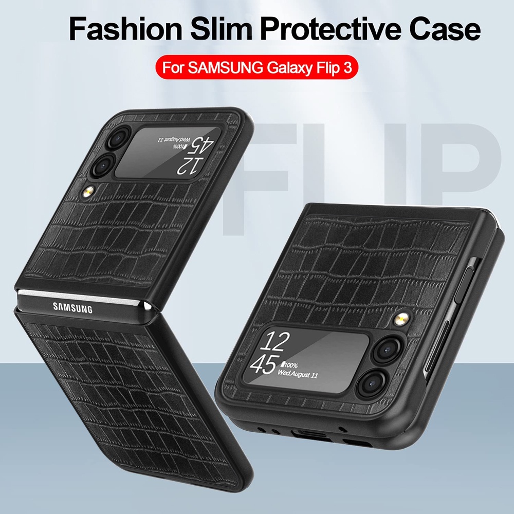 da điện thoại họa tiết hoa văn cho Samsung Galaxy Z Flip 3
