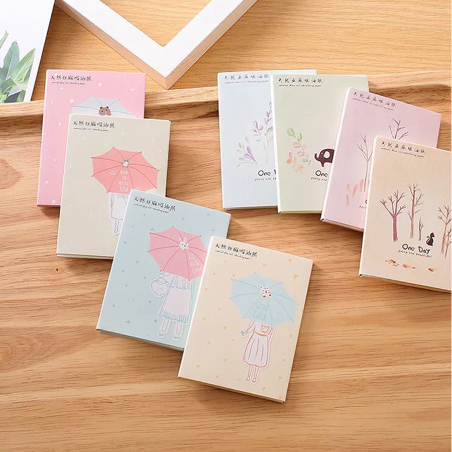 Giấy thấm dầu gói 50 tờ làm sạch da kiểm soát dầu hàng nội địa Trung Thí Nê | BigBuy360 - bigbuy360.vn