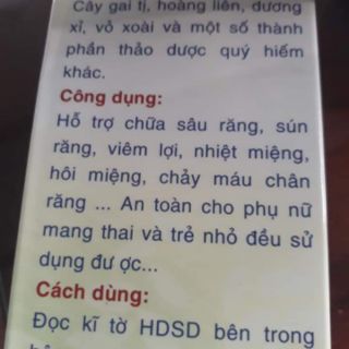 THUỐC SÂU RĂNG NHẬT DƯƠNG
