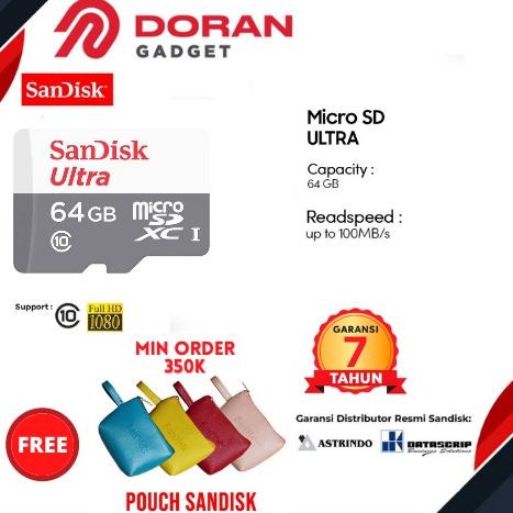 Giảm Giá ngày nayThẻ Nhớ Sandisk Ultra 100Mb / s Micro Sdxc UHS-I Dung Lượng 64GB
