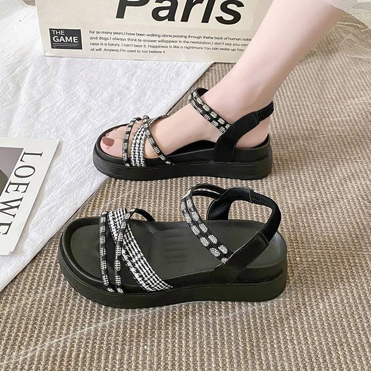 Sandal Nữ Đế Dày Phong Cách Hàn Quốc Thời Trang Mùa Hè Hàng Mới 2023