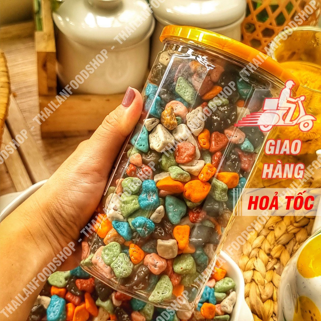 Kẹo Sỏi Đá Nhân Socola Lon 500gr