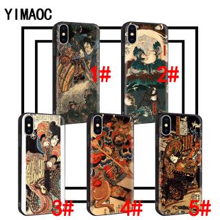 Ốp điện thoại mềm hình Samurai Nhật Bản cho Iphone XS Max XR X 11 Pro 7 8 6 6S Plus