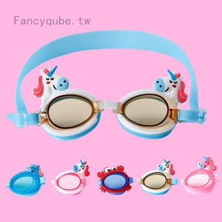 Kính Bơi Chống Sương Mù Hình Kỳ Lân Dễ Thương Có Thể Điều Chỉnh Dành Cho Trẻ Em