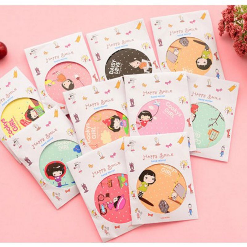 [Giá sỉ] Gương mini Hàn Quốc cầm tay siêu dễ thương